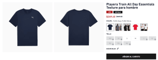 Playera Train All Day Essentials Texture por $269 | Puma