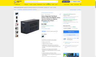 UPS Dahua 1200VA 720W por $1,574 | Oferta Mercado Libre