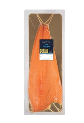 Ca 1 Kg Hele zalmzijde met huid voor €17,90 bij de Lidl