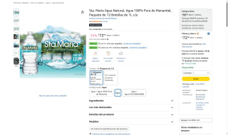 Agua Sta. María 12x1L por $72 | Oferta Amazon