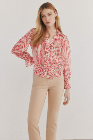 Blusa fluida con escote pico para Mujer Pedro del Hierro por 29€