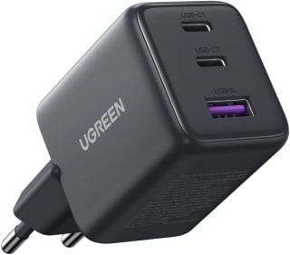 UGREEN Cargador USB C 30 W, Adaptador iPhone de 3 Puertos (2C+1A) GAN II por 10,52€