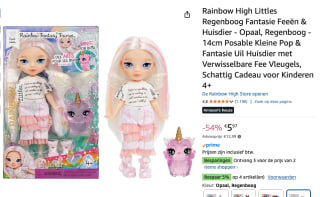 Rainbow High Littles Rainbow Fantasy-elfjespop voor €5,97 bij Amazon