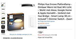 Philips Hue Enrave Plafondlamp voor 79,50 euro