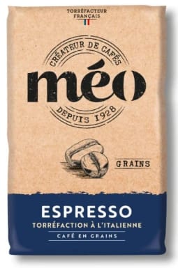 Café en Grains Espresso Torréfaction à l'italienne Corsé MEO à 16,65€