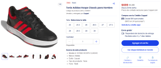 Tenís Adidas Hoops Classic por $699 | Coppel