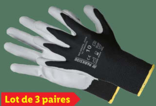 Lot de 3 paires de gants de travail à 2,99€