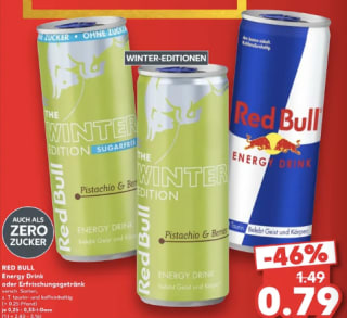 Red Bull voor €0,79 bij Kaufland