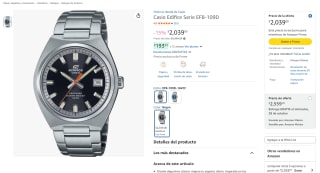 Reloj Casio Edifice EFB-109D-2AVCF por $2,039 en Amazon