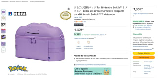Bolsa HORI para Nintendo Switch 2 Metamon por $1,309 en Amazon