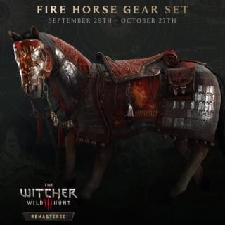 Fire Horse Gear Set Gratis para The Witcher 3: Wild Hunt Remastered en Twitch