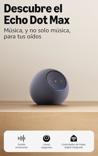 Nuevo Amazon Echo Dot Max: altavoz Alexa sonido envolvente por 87.99€