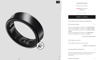 Samsung Galaxy Ring 8 Black por $3,600 | El Palacio de Hierro | KueskiPay