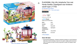 PLAYMOBIL My Life PROMO Aziatische tuin met panda voor €13,77 bij Amazon