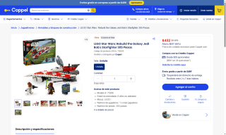 LEGO Star Wars 305 piezas por $432 | Coppel