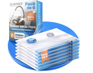 Silverrack bolsas de vacio para ropa 6 piezas por 11,13€