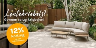 12% extra kassakorting op alle tuinmeubelen bij Tuinmeubelwereld