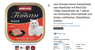 32 stuks Amonda von Feinstein kattenvoeding voor €8,99 bij Amazon