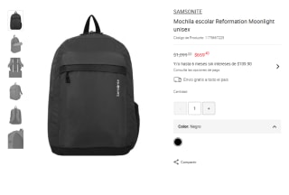 Mochila Samsonite Reformation Moonlight por $659 | Liverpool