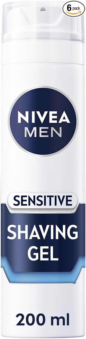 NIVEA MEN Shaving Gel 200ml (Pack of 6), £9.30