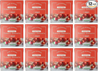 by Amazon Tomato Passata 12 x 500g (£4.29 / £3.84 with S&S) - X4 £16.27 (Prime Member