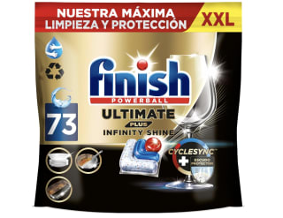 Finish Pastillas lavavajillas Ultimate Plus Infinity Shine 73 unidades a 15.51€