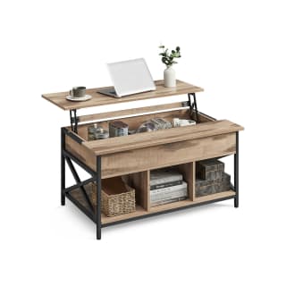 Vasagle Mesa de Centro Mesa de Café con Tablero Elevable por 53.99€