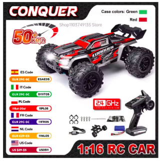WLtoys 1:16 coche RC eléctrico 50 km/h por 46.94€