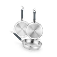 BRA Master Set de 3 Sartenes Acero Inoxidable 18/10 (20-24-26 cm) por 45.11€