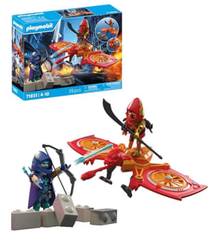 Playmobil Heroes Dron de los héroes contra el Ninja Malvado por 19.89€.