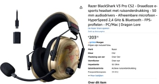 Razer BlackShark V3 Pro Counter-Strike 2 Edition voor €203,95 bij Amazon