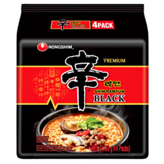 NONGSHIM - Instant Noedels Shin Ramyun Black 4-Pack voor €5,99