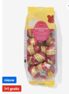1+1 gratis op Paas snoep bij de Hema
