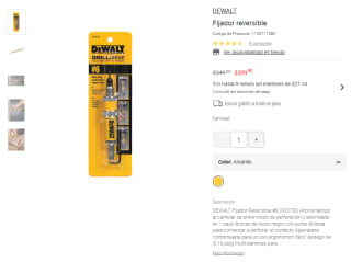 Fijador DeWalt por $209 | Liverpool