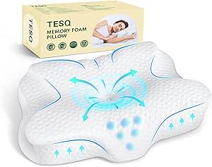 TESQ Almohada Cervical Ergonómica 2 en 1 por 39,59€