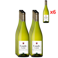 Conde de Caralt Vino Blanco Seco D.O. Catalunya Botella 6 x 75 cl por 12.99€