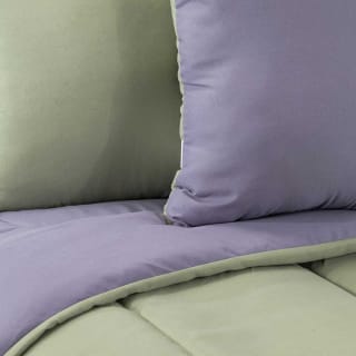 Set Plumón Bicolor + 2 Cojines CASANOVA 1,5 Plazas Liso Menta Mora $9.950 en abc.cl