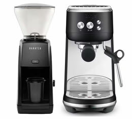Machine expresso SAGE The Bambino Black truffle + Moulin à café Baratza à 529,80€