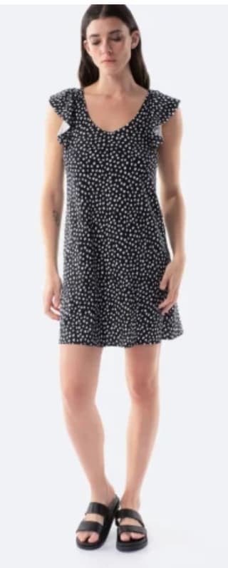 Vestido manga corta con volantes de mujer TEX por 5.99€.