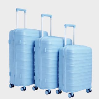 Marks & Spencers 3 Piece Suitcase Set in Pink or Blue With Code