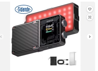 SIDANDE 2077 RGB Mini LED Camera Lamp voor €34,10 bij Alibaba