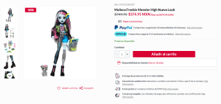 Muñeca Frankie Monster High Nuevo Look por $375 | DelSol