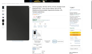 Galaxy Tab S9 S9 FE S10 FE FE Book Cover Keyboard por $1,841 | Amazon