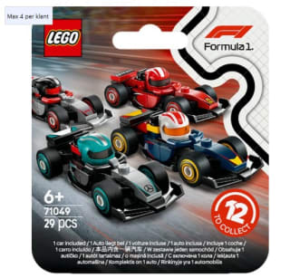 3+1 gratis op LEGO F1 raceauto collectibles - 71049 bij Bol.