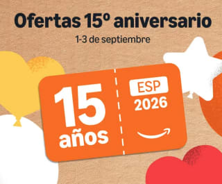 15.º Aniversario de Amazon: gasta 75€ y obtén 15€ en Amazon