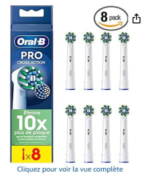 Brosse à dents ORAL-B Cross Action à 14,99€
