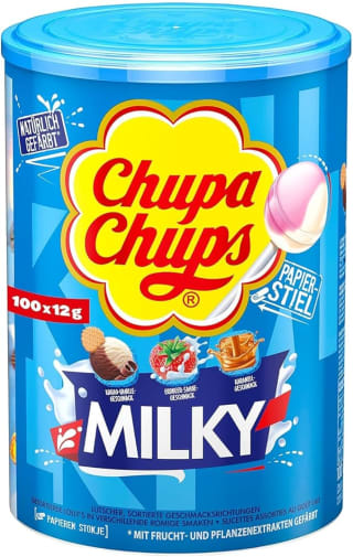 400 Chupa Chups Lolly's Milky voor €33,57 bij Amazon
