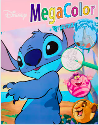 Libro de colorear y pegatinas Disney por 1,59€