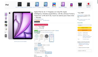 iPad Air 11" 128GB M3 en $10,749 | Amazon (AMEX MSI)