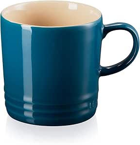 LE CREUSET Stoneware Coffee Mug, 350ml, Deep Teal, 70302356420002
